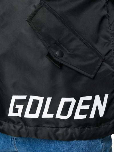 Shop Golden Goose Men's Black Polyamide Outerwear Jacket