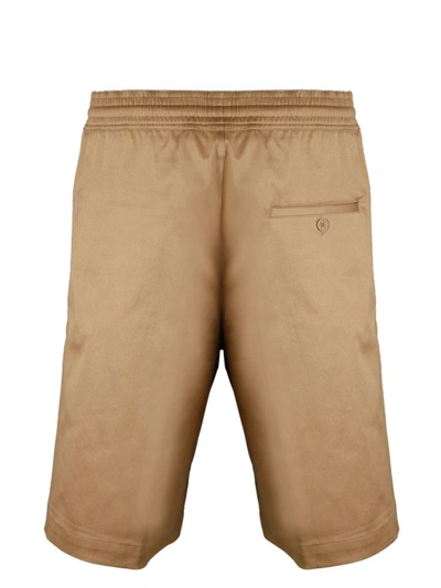 Shop Neil Barrett Men's Beige Cotton Shorts