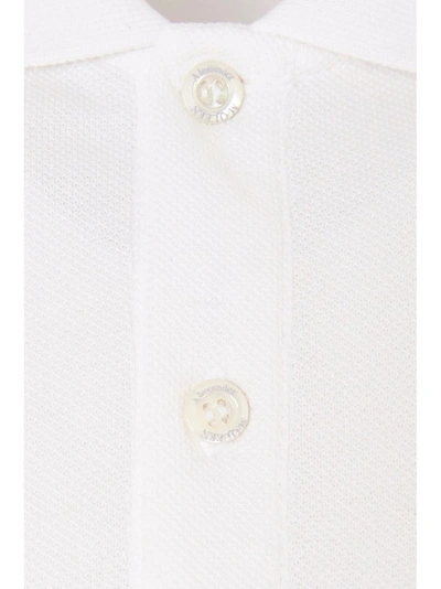 Shop Alexander Mcqueen Men's White Cotton Polo Shirt