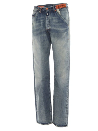 Shop Heron Preston Men's Blue Jeans