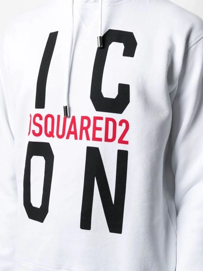 Shop Dsquared2 Men's White Cotton Sweatshirt