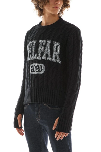 Shop Telfar Men's Black Wool Sweater