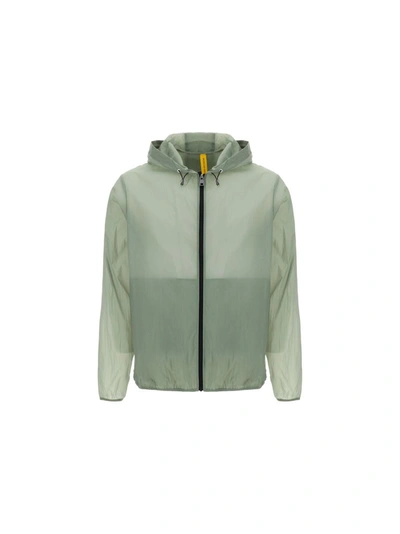 Shop Moncler Men's Green Polyamide Outerwear Jacket