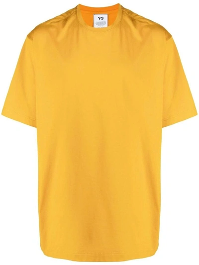 Shop Adidas Y-3 Yohji Yamamoto Men's Yellow Cotton T-shirt