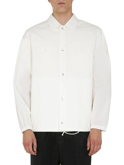 Shop Jil Sander Men's White Cotton Jacket