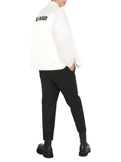 Shop Jil Sander Men's White Cotton Jacket