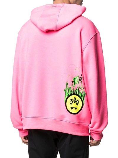 Shop Barrow Men's Pink Cotton Sweatshirt