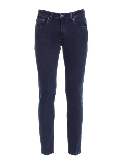 Shop Fay Men's Blue Cotton Jeans