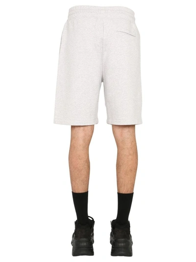 Shop Marcelo Burlon County Of Milan Marcelo Burlon Men's Grey Cotton Shorts