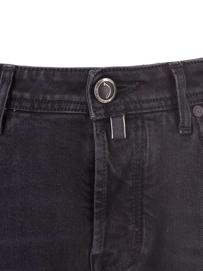 Shop Jacob Cohen Men's Black Cotton Jeans