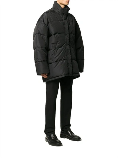 Shop Balenciaga Men's Black Polyamide Down Jacket