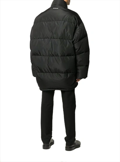 Shop Balenciaga Men's Black Polyamide Down Jacket