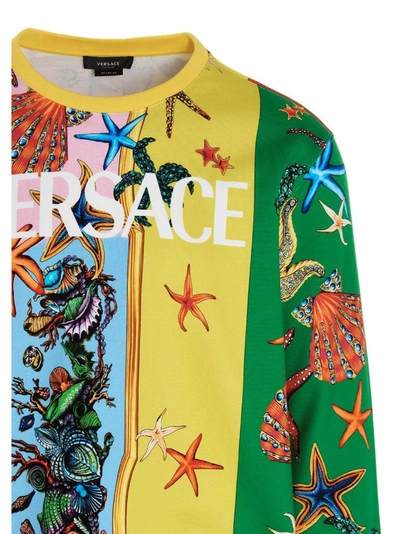 Shop Versace Men's Multicolor Cotton Sweatshirt