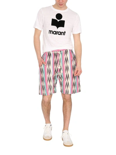 Shop Isabel Marant Men's Pink Cotton Shorts