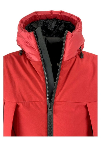 Shop People Of Shibuya Men's Red Polyamide Outerwear Jacket