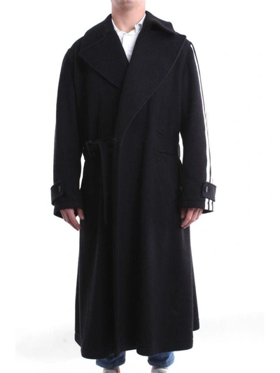 Shop Adidas Y-3 Yohji Yamamoto Men's Black Wool Coat