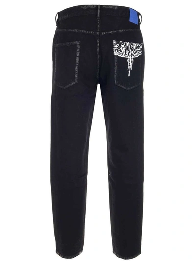 Shop Marcelo Burlon County Of Milan Marcelo Burlon Men's Black Cotton Jeans