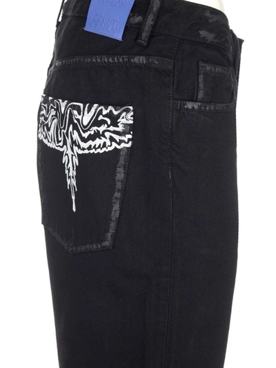 Shop Marcelo Burlon County Of Milan Marcelo Burlon Men's Black Cotton Jeans