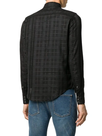 Shop Saint Laurent Men's Black Wool Shirt