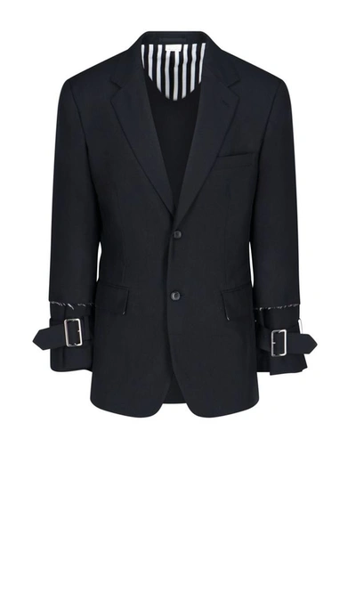 Shop Comme Des Garçons Men's Black Polyester Blazer