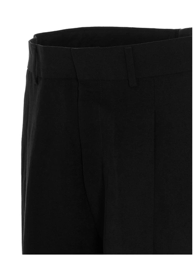 Shop Maison Margiela Men's Black Viscose Pants