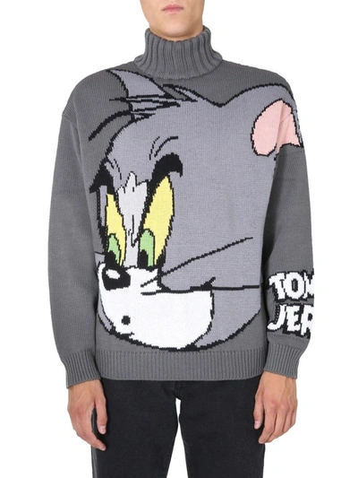 Shop Gcds Men's Grey Sweater