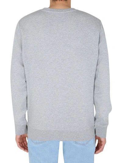 Shop Apc A.p.c. Men's Grey Cotton Sweatshirt