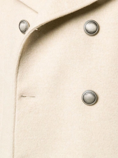 Shop Brunello Cucinelli Men's Beige Cashmere Coat