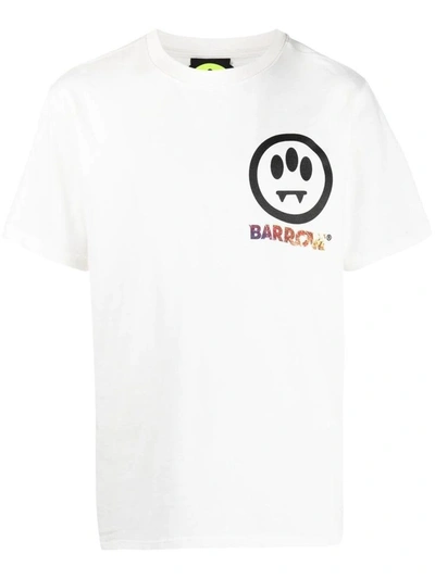Shop Barrow Men's White Cotton T-shirt
