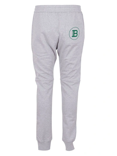 Shop Balmain Men's Grey Cotton Joggers