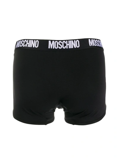 Shop Moschino Men's Black Cotton Boxer