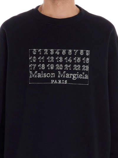 Shop Maison Margiela Men's Blue Cotton Sweatshirt