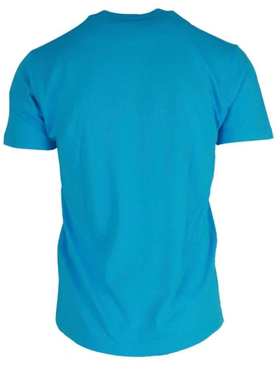 Shop Stone Island Men's Light Blue Cotton T-shirt