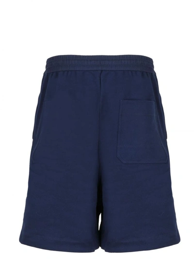 Shop Adidas Y-3 Yohji Yamamoto Men's Blue Cotton Shorts