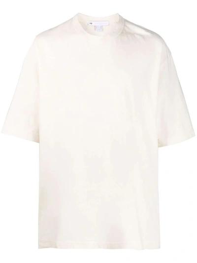Shop Adidas Y-3 Yohji Yamamoto Men's Beige Cotton T-shirt