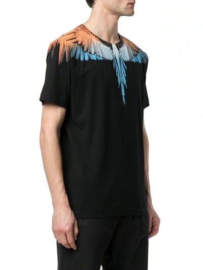 Shop Marcelo Burlon County Of Milan Marcelo Burlon Men's Black Cotton T-shirt