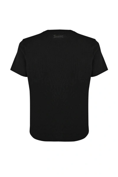 Shop Herno Men's Black Cotton T-shirt