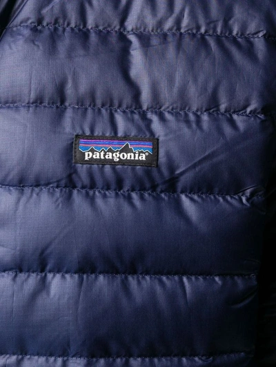 Shop Patagonia Men's Blue Polyester Down Jacket