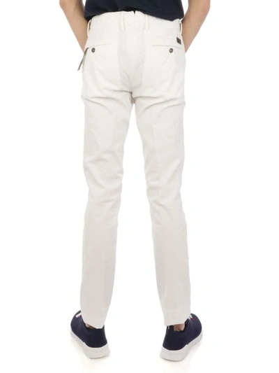 Shop Incotex Men's White Cotton Pants