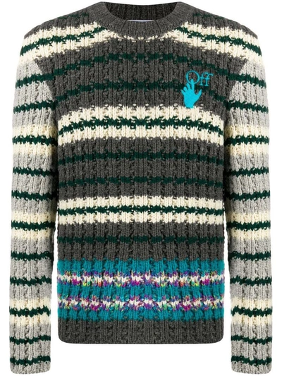 Shop Off-white Men's Multicolor Wool Sweater