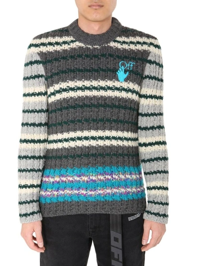 Shop Off-white Men's Multicolor Wool Sweater