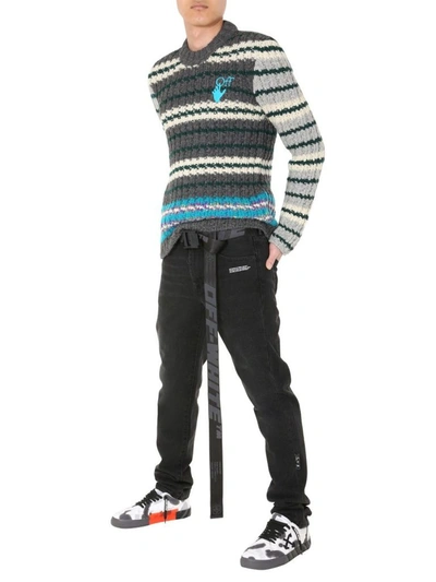 Shop Off-white Men's Multicolor Wool Sweater