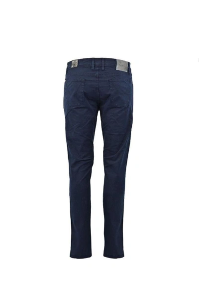 Shop Jeckerson Men's Blue Cotton Pants