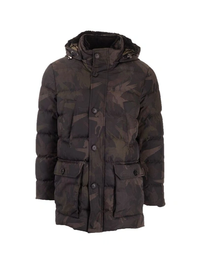 Shop Etro Men's Green Polyester Down Jacket