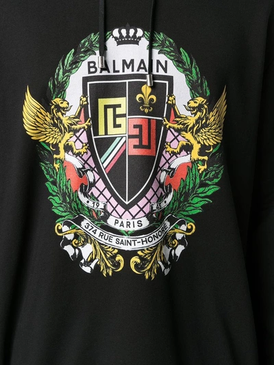 Shop Balmain Black Sweatshirt
