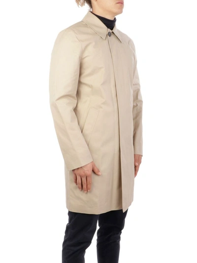 Shop Aquascutum Men's Beige Cotton Coat