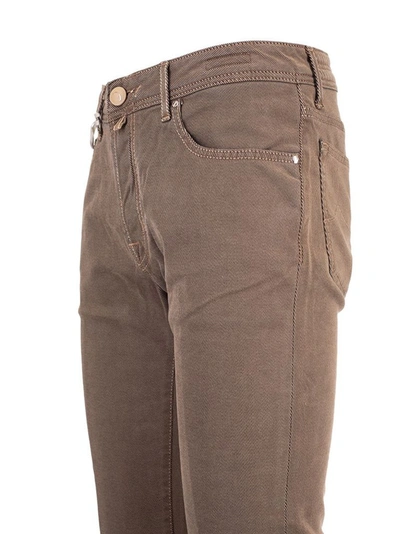 Shop Jacob Cohen Men's Beige Cotton Pants