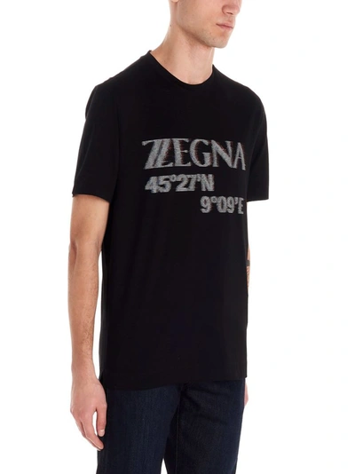 Shop Z Zegna Black T-shirt