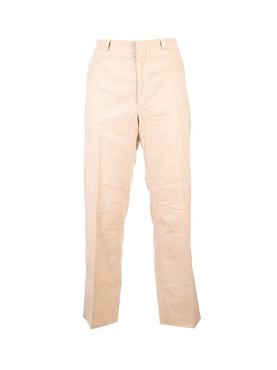 Shop Alanui Men's Beige Cotton Pants