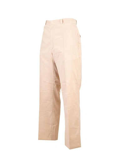 Shop Alanui Men's Beige Cotton Pants